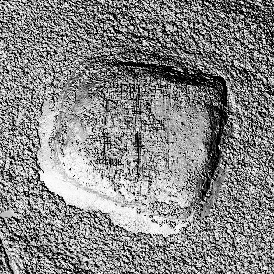 Relief ombré du mont Chaudron
